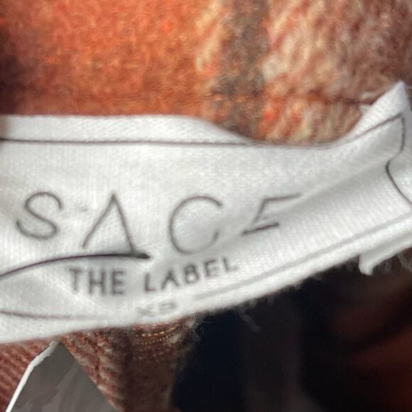 SAGE The Label Wool Plaid Cuffed Short Shorts, Academic, Taylor Swift Style, XS - Picture 8 of 10